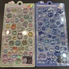 ボンボンドロップシール　オリジナル　ねこねこ　よるねこ　よつば