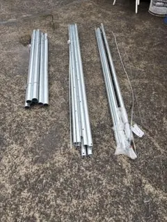 鯉のぼり用ポール：10mWパイルポール（2本杭）：5m鯉用（9.11m 