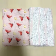 エイデンアンドアネイ　おくるみ　ガーゼケット2枚セット　コットンモスリン