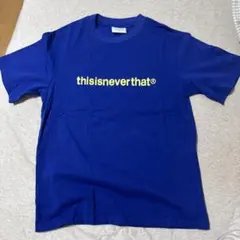 thisisneverthat ロゴプリント Tシャツ M 青のサムネイル