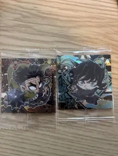 鬼滅の刃　シールウエハース　スーパーレア　時透無一郎、悲鳴嶼行冥　2枚セット