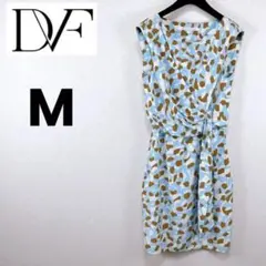 【ダイアンフォンファステンバーグ】美品 シルクプリント ワンピース 0号