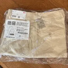 UNIQLO ベージュ タックワイドパンツ XL