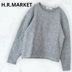 ＊H.R.MARKET＊ニットプルオーバー グレー 4サイズ ウール×アンゴラ混