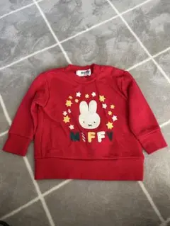 【超美品】ミッフィー　赤トレーナー　90サイズ