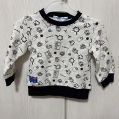 I'm Doraemon 総柄 長袖トレーナー グレー