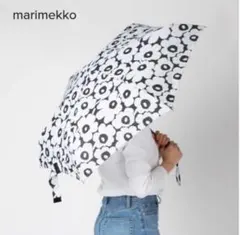 新品未使用タグ付きmarimekko マリメッコウニッコ柄コンパクト折りたたみ傘のサムネイル