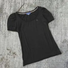 【極美品】BURBERRY バーバリー パフスリーブ Tシャツ ブラック M