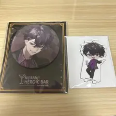 にじさんじ アニメイトカフェ 佐伯イッテツ 缶バッジ ミニアクリルスタンド