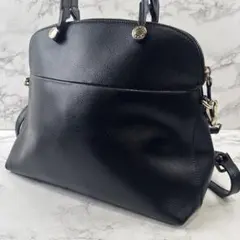 【美品2way】フルラ　パイパー　サフィアーノー　ブラック　Mサイズ 極美品フルラ FURLAパイパー サフィアーノー ブラック Mサイズ｜Yahoo