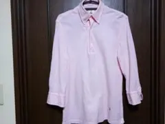 シップス　ギローバー　７分袖ポロシャツ　M