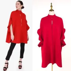 極美品❢ダブルフェイス　ヴァレンティノ　ポンチョ　コート　カシミヤ VALENTINO - 極美品 ヴァレンティノ VALENTINO コート ポンチョ ウール