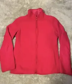 ユニクロ フリースジャケット ピンク　フルジップ レディース