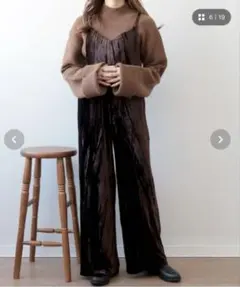 mil ベロアキャミオールインワン【小柄さんサイズ・大人カジュアル】