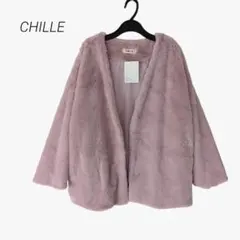 CHILLE ANAP☆ふわふわ フェイクファー ジャケット 薄ピンク