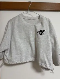 グレー クロップドTシャツ Mサイズ