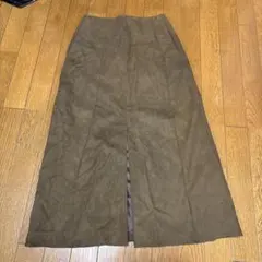 【Demi-Luxe BEAMS】スエード調 ロングスカートのサムネイル