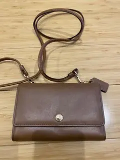 COACH　コーチ　ショルダーウォレット　ブラウン