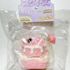 もちもち　ふわふわ　スクイーズ　桃　ケーキ