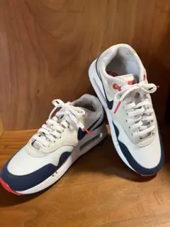 Nike Air Max 1 ホワイト/ネイビー/レッド23㌢　US4