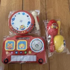 アンパンマン しまじろう　楽器セット　たいこ　ピアノ　マラカス