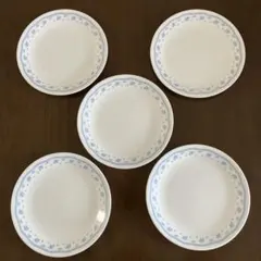 Corelle コレール 平皿 5枚セット ブルーフラワーのサムネイル