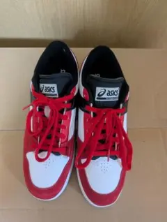 ASICS スニーカー レッド/ホワイト