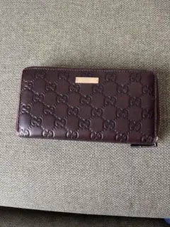 GUCCI グッチ シマ ラウンドファスナー 長財布 ダークブラウン※値下げ中※のサムネイル