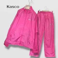 Kasco キャスコ レインウェア 上下セット ピンク 通気性メッシュ 2Way