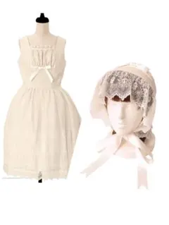 Moi-même-Moitié　燈台エンブレムゲートジャンパースカート ボンネ