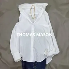 THOMAS MASON トーマスメイソン 白シャツ 長袖 コットン 38