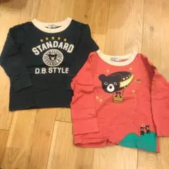 ダブルビー　ミキハウス　トップス　長袖　カットソー　セット