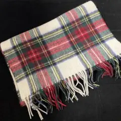 49.新品❗️ウール100%マフラーチェック