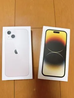 iPhone13とiPhone14proの箱　付属品あり