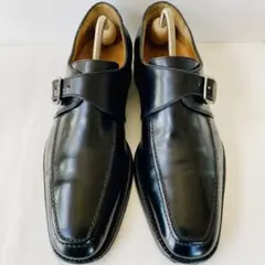 サルバトーレ フェラガモ 黒 モンクストラップ 25cm 除菌・消臭済み