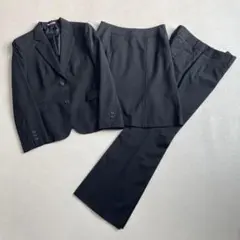 美品 LES MUES レミュー パンツ スカート スーツ ブラック　LL 3点
