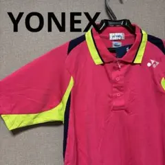 【新品未使用】 YONEX ポロシャツ ピンク/ネイビー/ライム