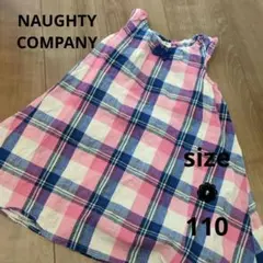 NAUGHTY CO. チェック柄ワンピース 110