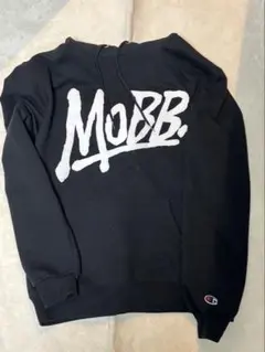 MOBB Championコラボ希少品フード付きパーカー ブラック M