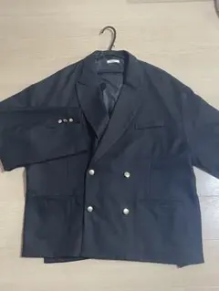 サイド スリット オーバーサイズ ダブルジャケット（ユニセックス）