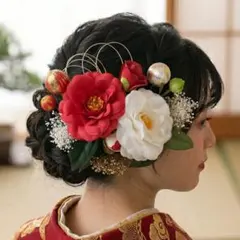 東京堂 アーティフィシャルフラワー ローズブッシュ5セット 花束 赤