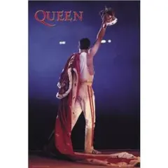 QUEEN フレディ・マーキュリー フレーム付ポスター風 額装入りポスター