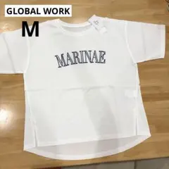 新品/GLOBAL WORK★リッチクリーンプリントT半袖　Mサイズのサムネイル