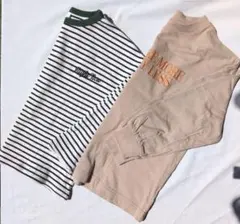 長袖Tシャツ 長袖カットソー 120センチ 2枚セット GU しまむら