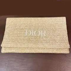 2/15まで【新品】Dior ノベルティ ストローポーチ クラッチバッグ