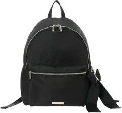 Maison de FLEUR 撥水加工　リボンラウンドリュック ブラック