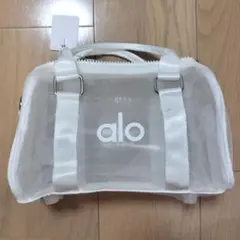 Alo yoga シルバー トートバッグ 軽量 ジム ヨガ 旅行 エコバッグ