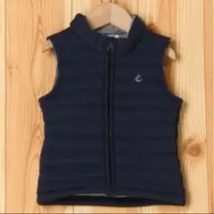 新品未使用タグ付き‼️プチバトー　ネイビーキルティングベスト