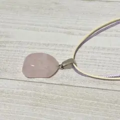 天然石　ローズクォーツ　ペンダント　A