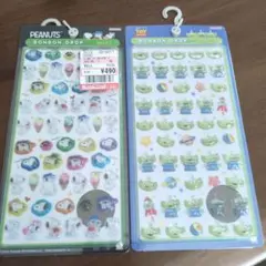 ボンボンドロップシール　２点　スヌーピー　エイリアン　トイストーリー　正規品